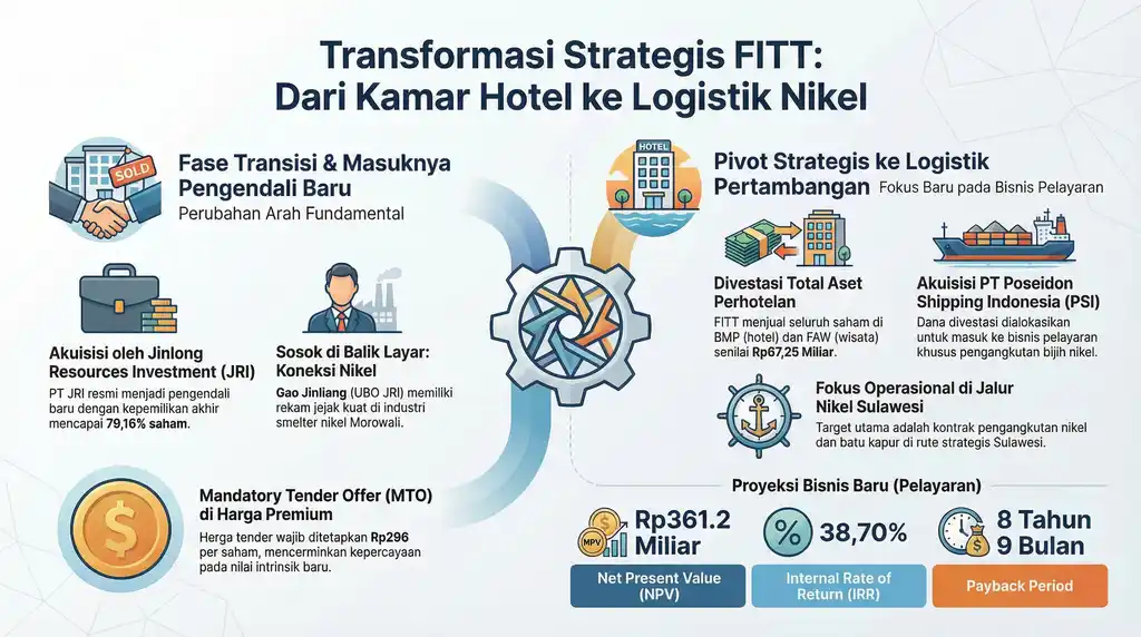 Ternyata Ini Narasi Transformasi Saham FITT dari Hotel ke Logistik Laut